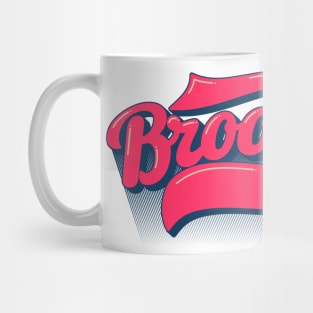 80`s New York Brooklyn ,80´s Brooklyn Schriftzug, 80´s Brooklyn Logo Mug